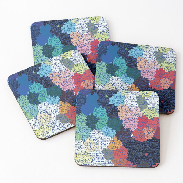 Item preview, Abstract Digital Mosaic Map Art designed and sold by dnovoimages.