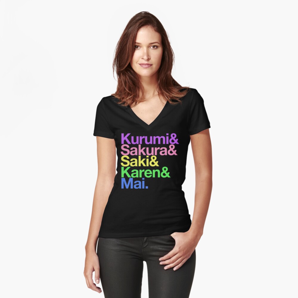 Item preview, Fitted V-Neck T-Shirt designed and sold by merimeaux.