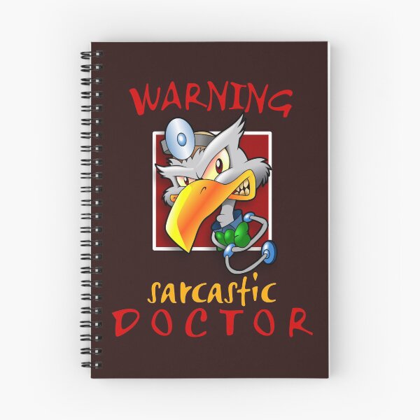 Item preview, warning, sarcastic doctor. comic designed and sold by doctors-apparel.