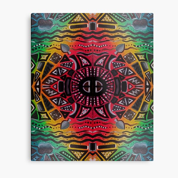 Tribal Rainbow Metal Print