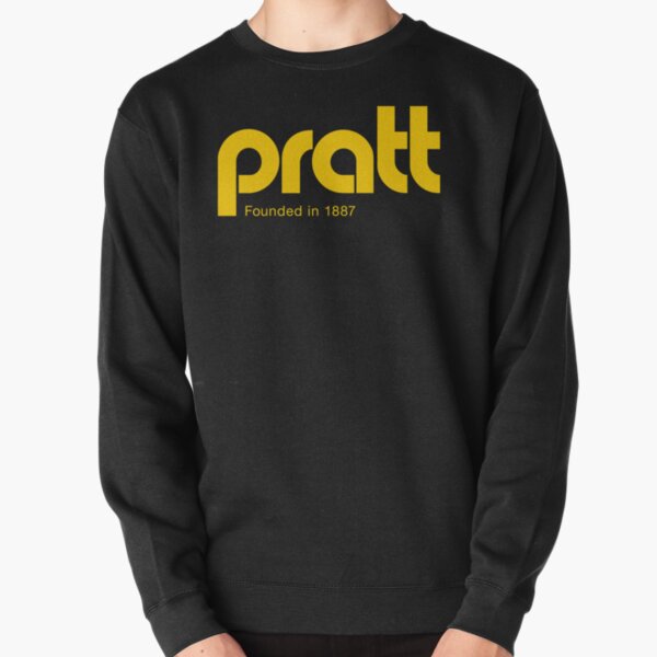Pratt - retro logo black and gold Pullover Sweatshirt