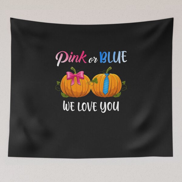 Item preview, Pumpkin Gender Reveal Pink Or Blue We Love You designed and sold by CreativeGift.