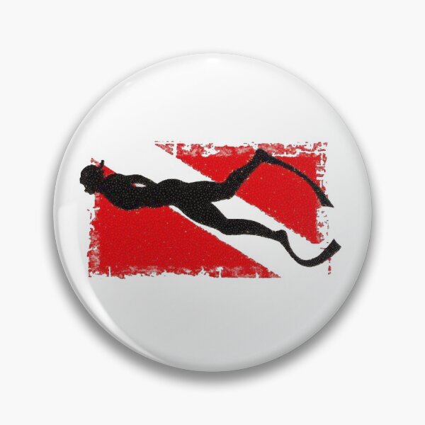 Item preview, Diver/Snorkeler Flag With Lady  ScubaDiver designed and sold by loveoceanair.
