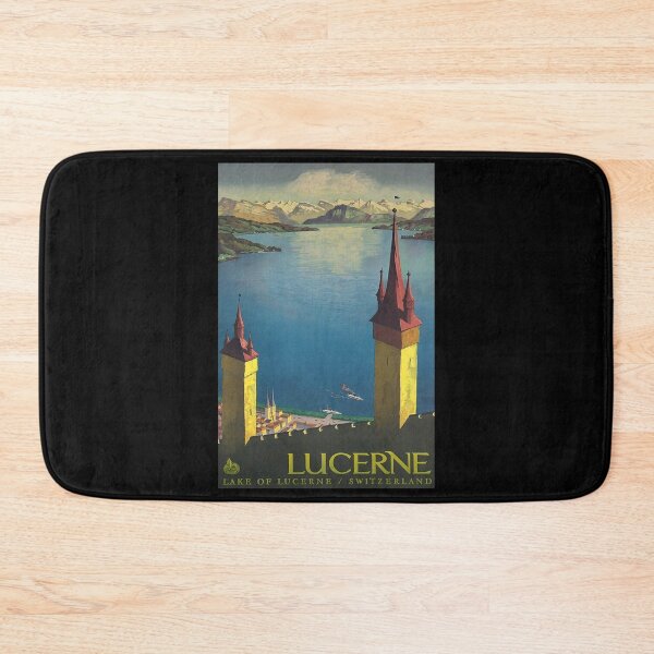 Item preview, Lucerne retro poster designed and sold by CorasPosters.