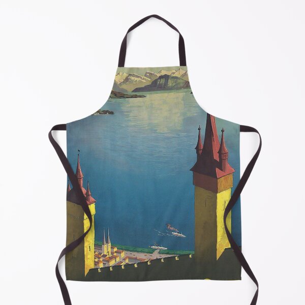 Item preview, Lucerne retro poster designed and sold by CorasPosters.