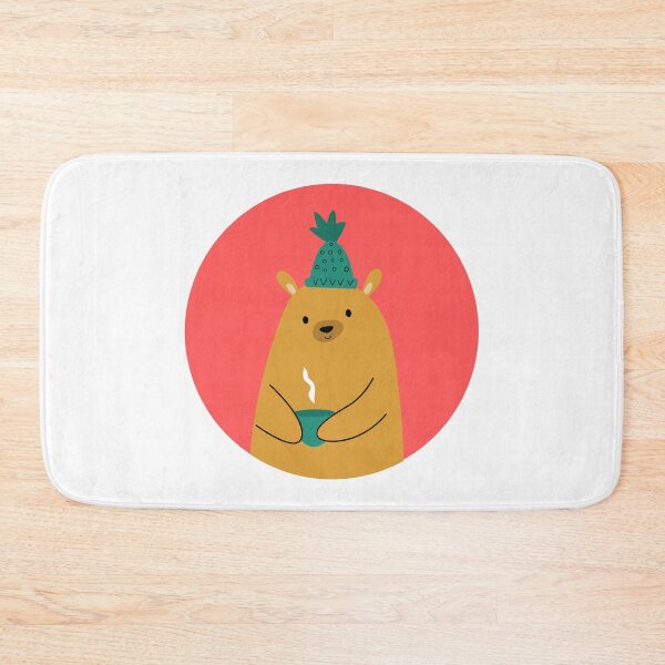 Item preview, A Bear enjoying Tea - Green Tea designed and sold by CozyMarket.