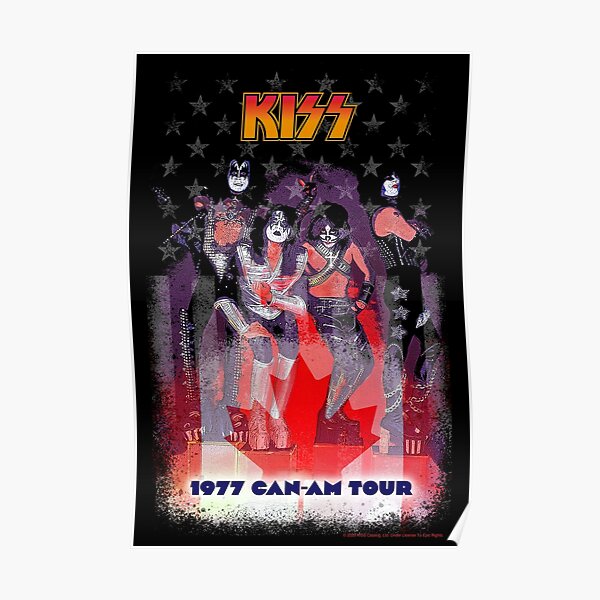 KISS Can-Am 77 Tour Poster