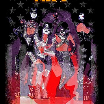 Men's Vintage KISS World Tour '77 Band Short Sleeve Graphic Tee