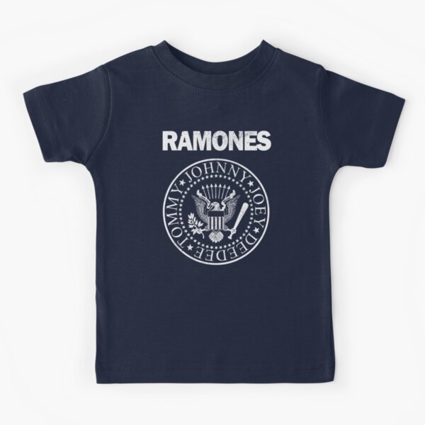 Ramones (white distressed design) Kids T-Shirt