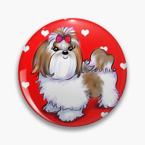 Item preview, Shih Tzus red hearts designed and sold by Catia Lee.