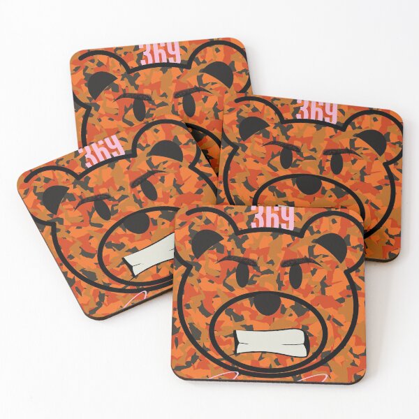Item preview, 369 Fire Orange Camo Bear designed and sold by 369 Merch.
