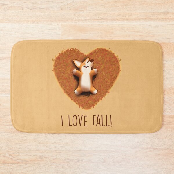 Item preview, I Love Fall Corgi designed and sold by LipstickChick.