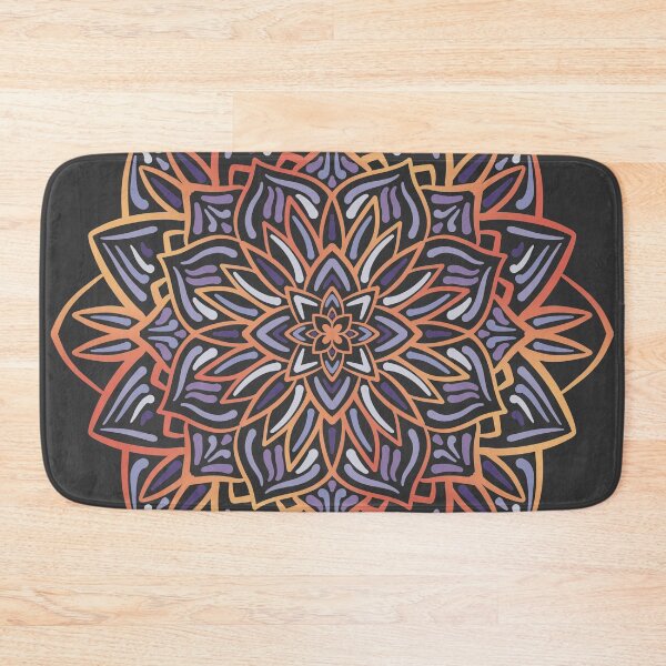 Item preview, Summer Orange Violet Gradient Echeveria Mandala designed and sold by marta-maria.