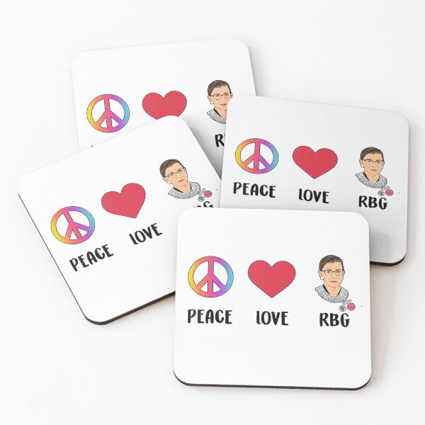 Artikelvorschau, Friedensliebe RBG berüchtigtes Ruth Bader Ginsburg T-Shirt entworfen und verkauft von RBG1933Tee.