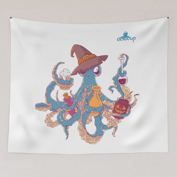 Item preview, Bruja pulpo abrazando basura designed and sold by OctocupShop.