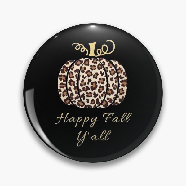 Item preview, Happy Fall Yall Leopard Print Pumpkin designed and sold by MarcMolinaro.