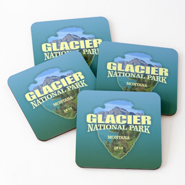 Item preview, Glacier National Park (arrowhead) designed and sold by curranmorgan.