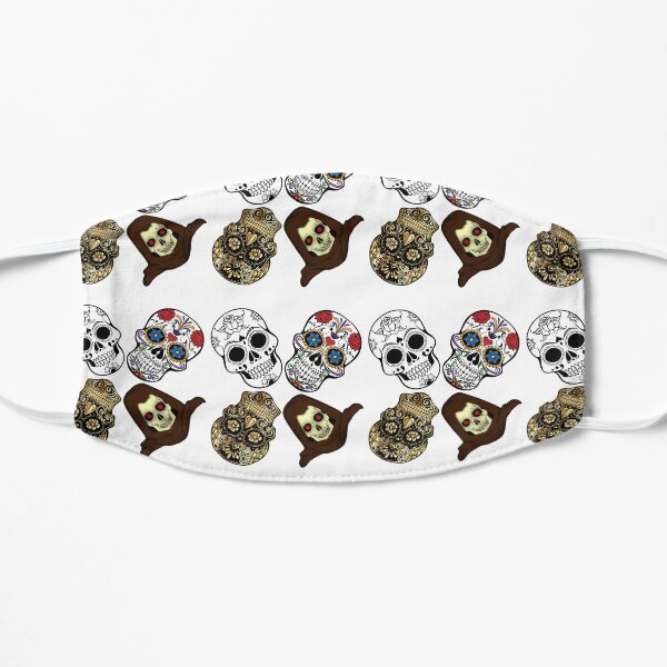 Colourful Skulls Sticker Pack Flat Mask