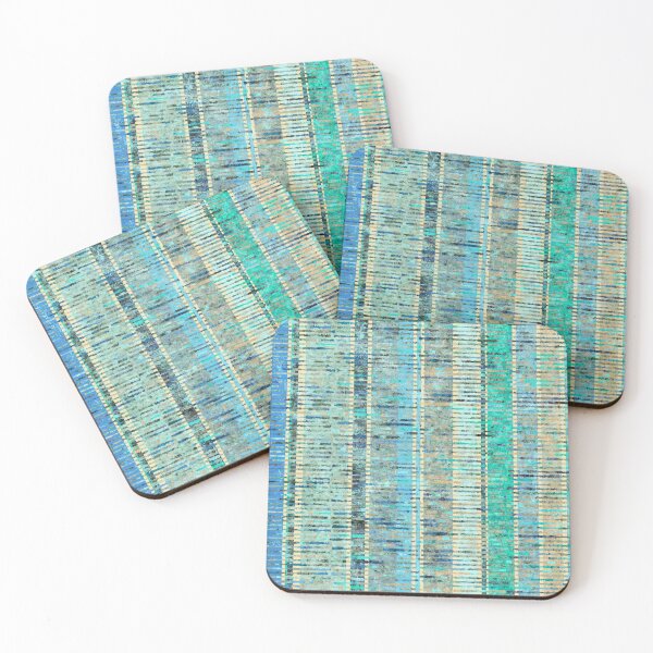 Item preview, Fragmented Stripes, Aqua designed and sold by Palifino.