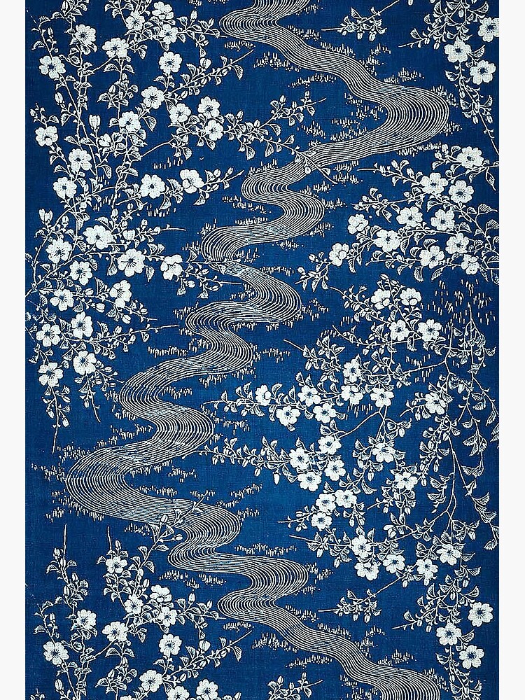 Long Crepe Silk Scarf Japanese Classic Painting Great Wave off