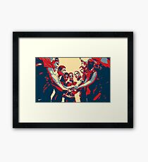 USWNT Huddle Gerahmtes Wandbild