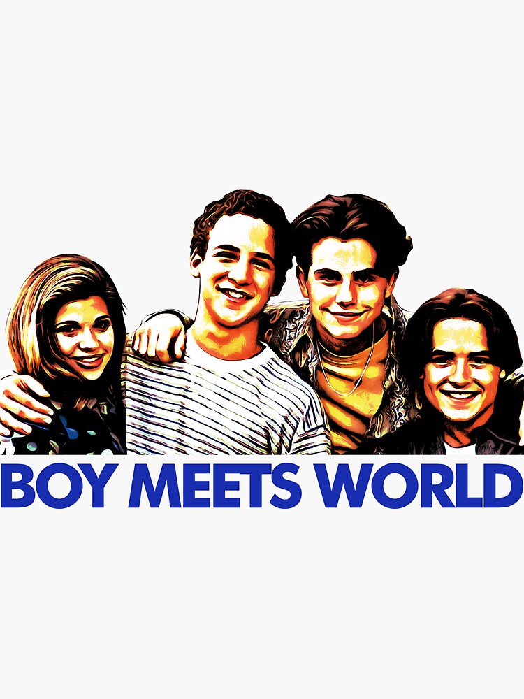 "Boy Meets World Team" Sticker for Sale by charleraft Redbubble