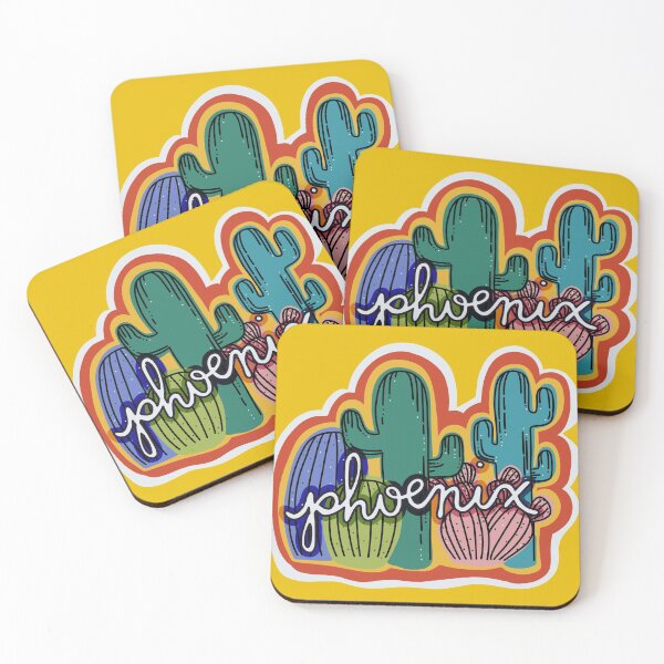 Item preview, phoenix - colorful cactus designed and sold by amikhael.