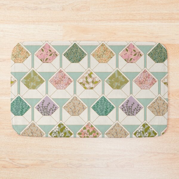 Item preview, Lined Envelopes {Duck Egg} Floral Flower Letters designed and sold by Cecilia Mok.