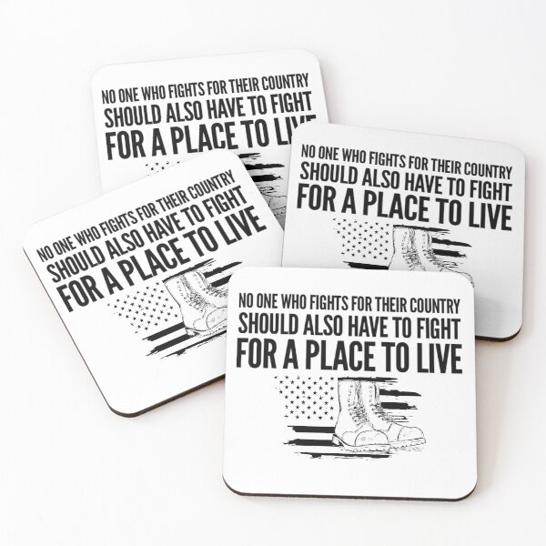 Item preview, No one who fights for their country should also have to fight for a place to live designed and sold by VeteranTees.