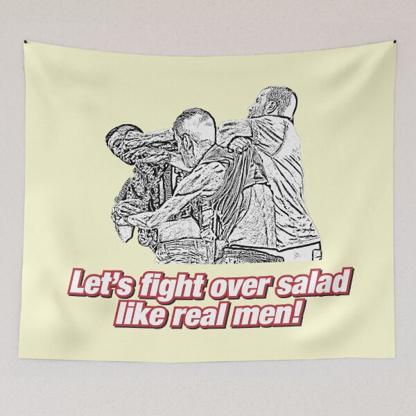 Item preview, Let's fight over salad like real men! designed and sold by suranyami.