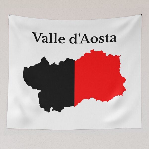Item preview, Aosta Valley Map flag, Italy, Italian Region. designed and sold by marosharaf.