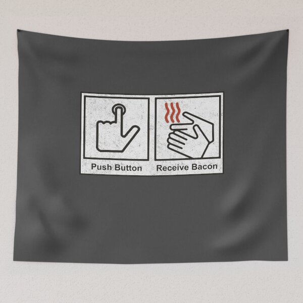 Item preview, Pulsador, recibir tocino designed and sold by Primotees.