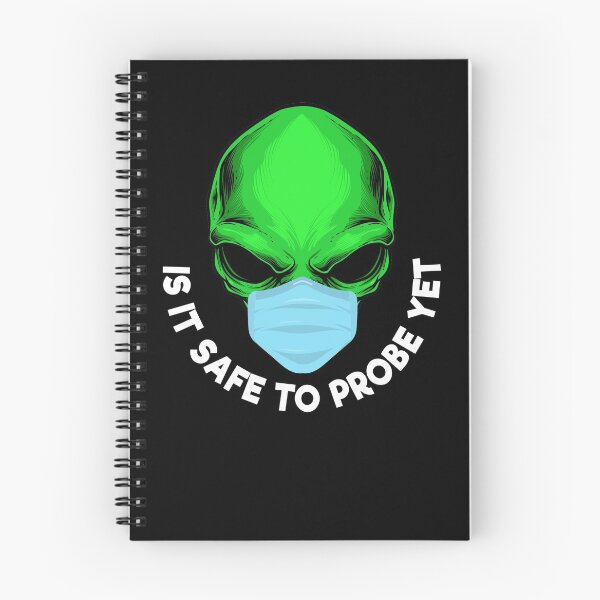 Item preview, Funny Green Alien Wear Face Mask Safe To Probe Yet designed and sold by TheCrazyBear.