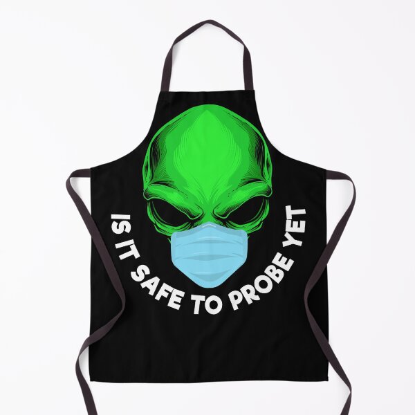 Item preview, Funny Green Alien Wear Face Mask Safe To Probe Yet designed and sold by TheCrazyBear.