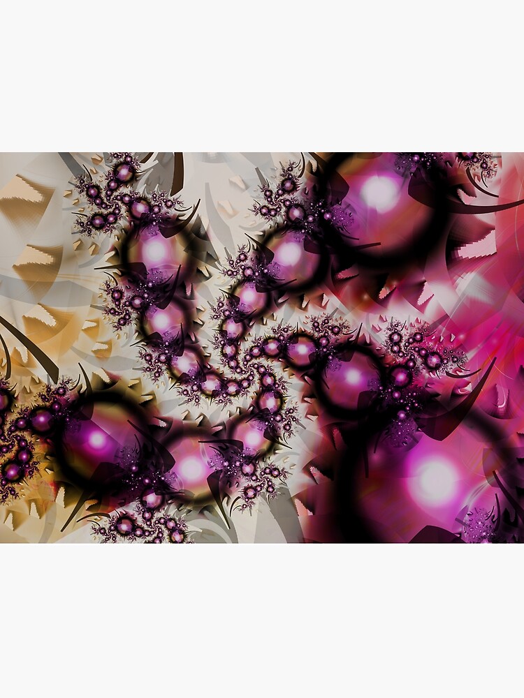 Yellow Pink Spiral Art by garretbohl