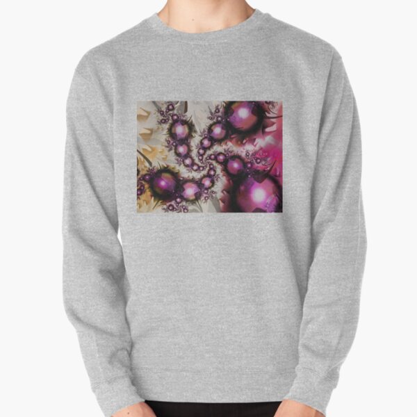 Yellow Pink Spiral Art Pullover Sweatshirt