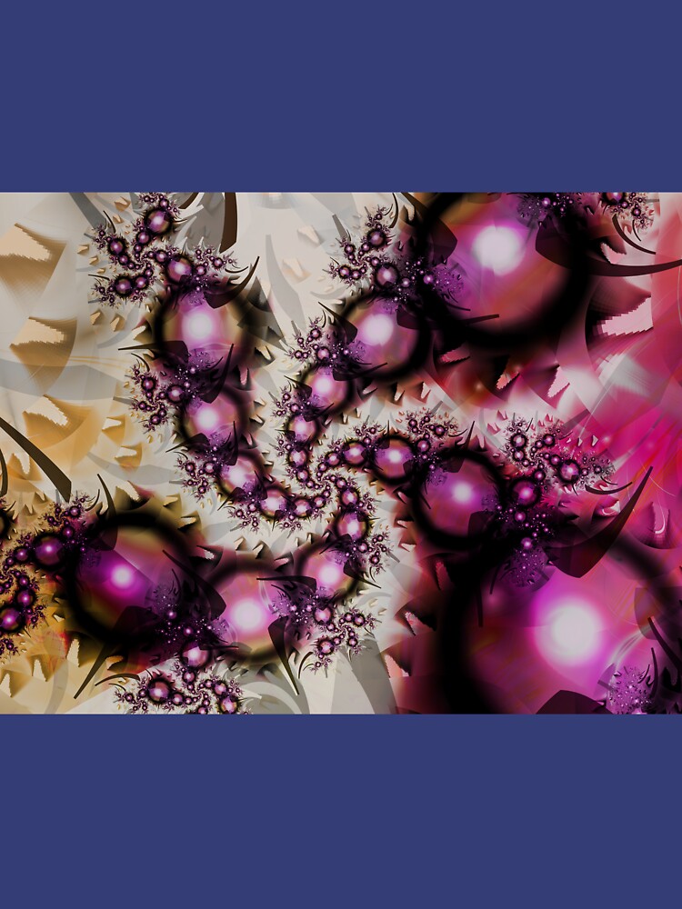 Yellow Pink Spiral Art by garretbohl