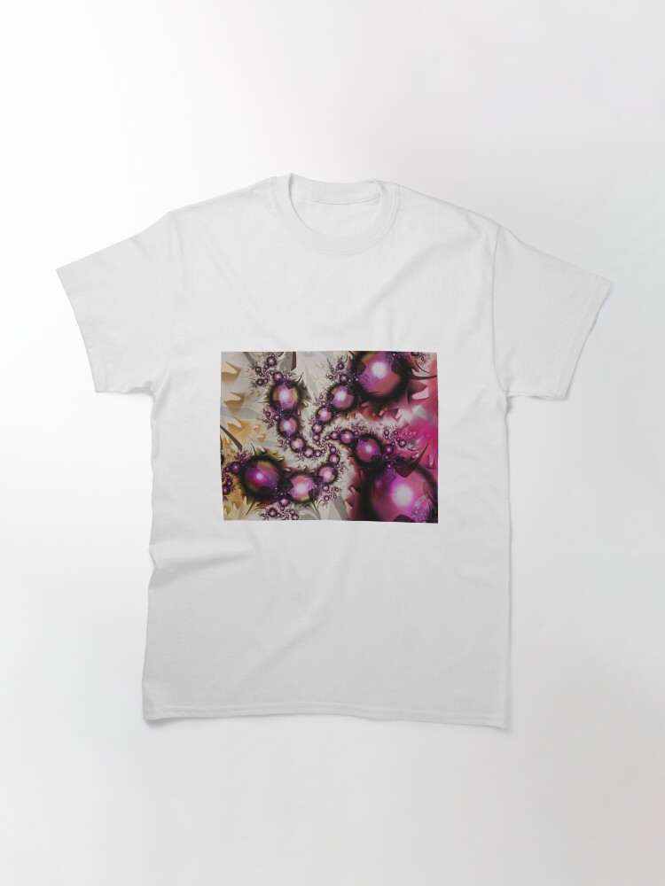 Alternate view of Yellow Pink Spiral Art Classic T-Shirt
