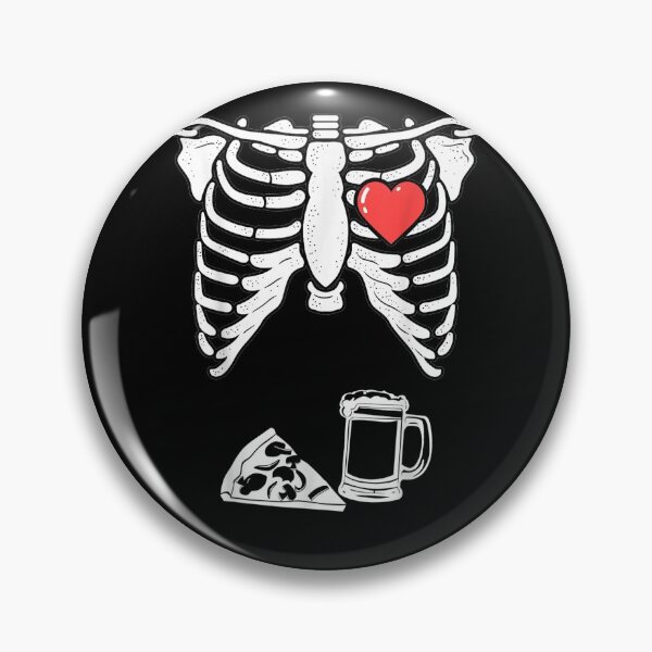 Item preview, Skeleton Pregnancy Pizza Beer Xray Funny Halloween Soon Dad designed and sold by davidtornado22x.