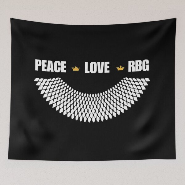 Item preview, Peace Love RBG Notorious Ruth Bader Ginsburg T-Shirt designed and sold by RBG1933Tee.