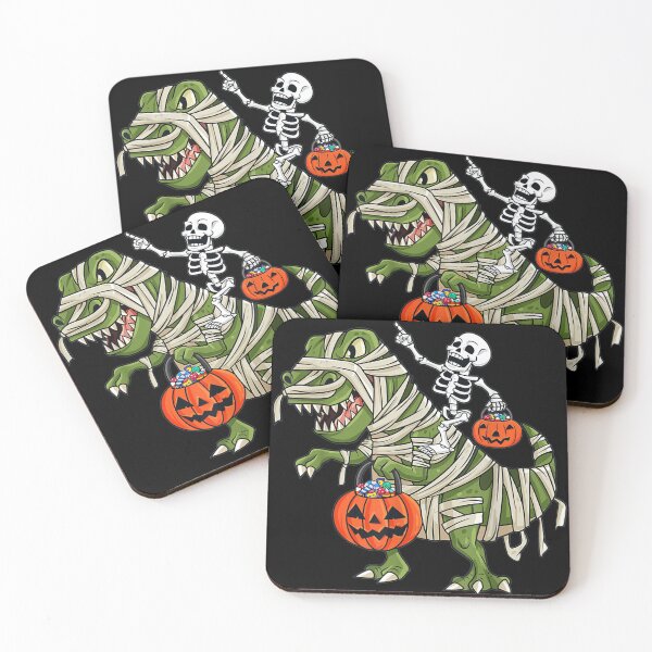 Item preview, Skeleton Riding Mummy T Rex Halloween Boys Girls Kids designed and sold by davidtornado22x.