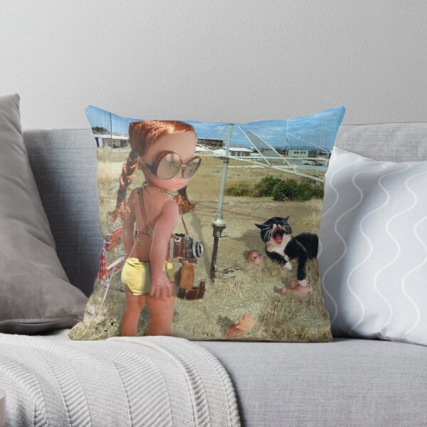 With The Sunman Throw Pillow