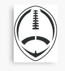 Vector Football - Mesh (Black) Canvas Print