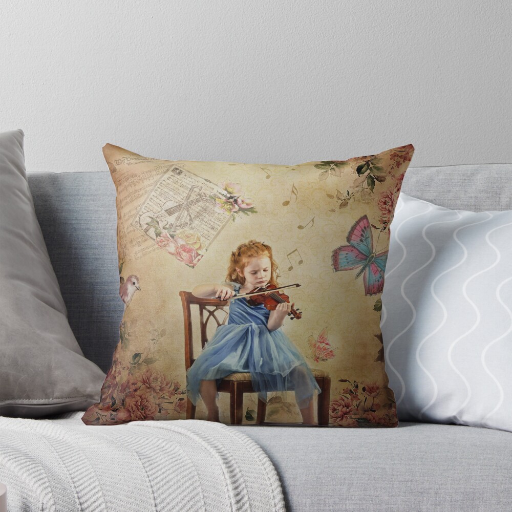 Item preview, Throw Pillow designed and sold by wallarooimages.