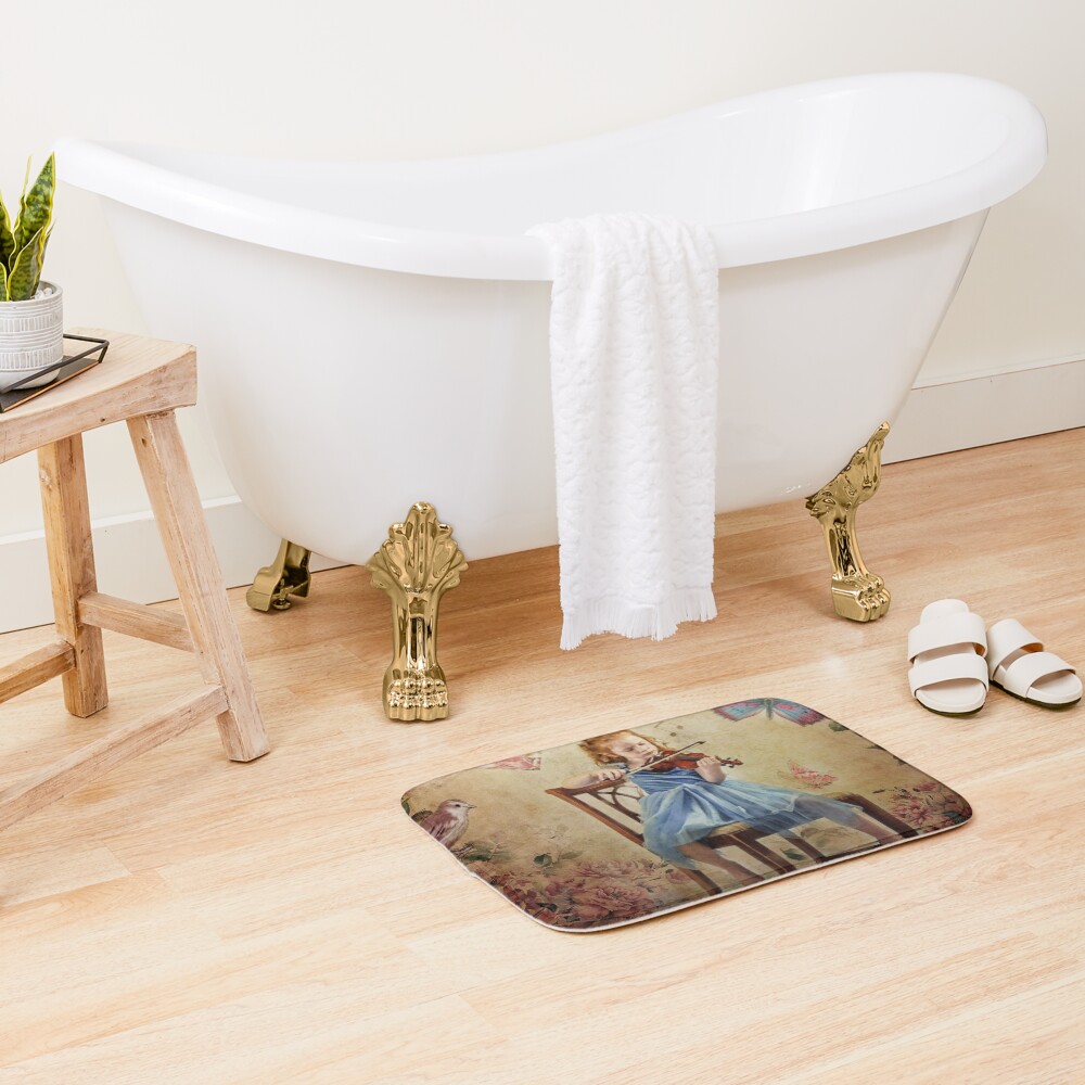 Item preview, Bath Mat designed and sold by wallarooimages.