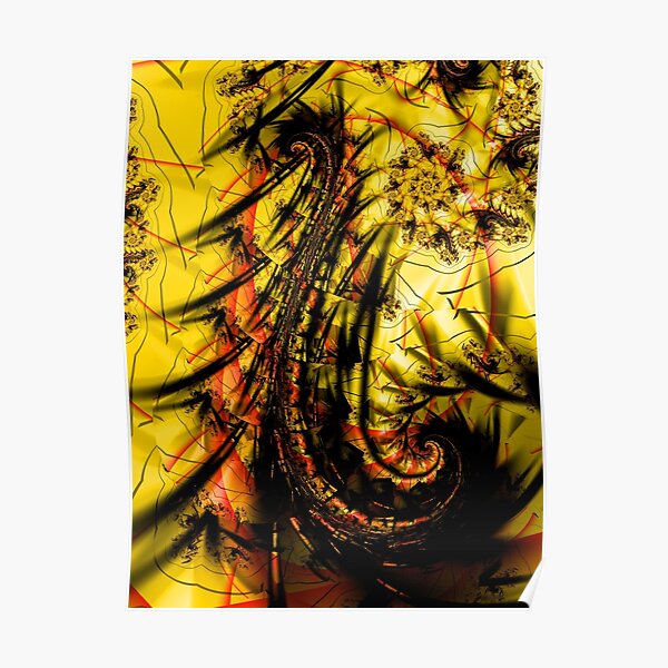 Yellow Symbol Art Design Poster