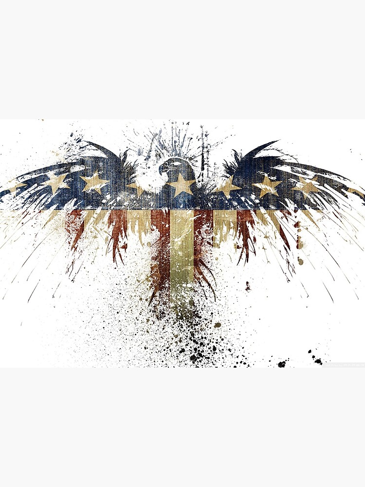 modern art American flag eagle patriotic patriotism art poster