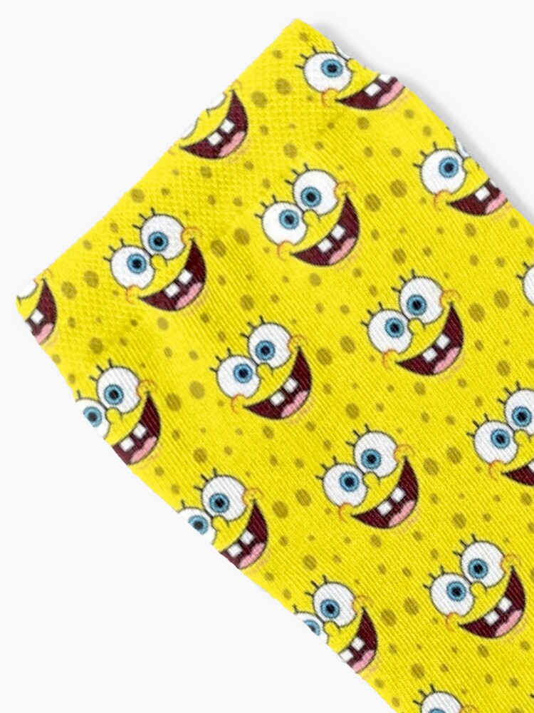 Spongebob Big Face Mens & Womens Unisex Cartoon Crew Socks