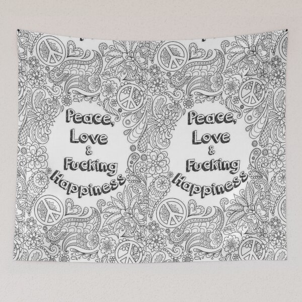 Item preview, Peace Love And F'ing Happiness  designed and sold by ArtWithHearts11.