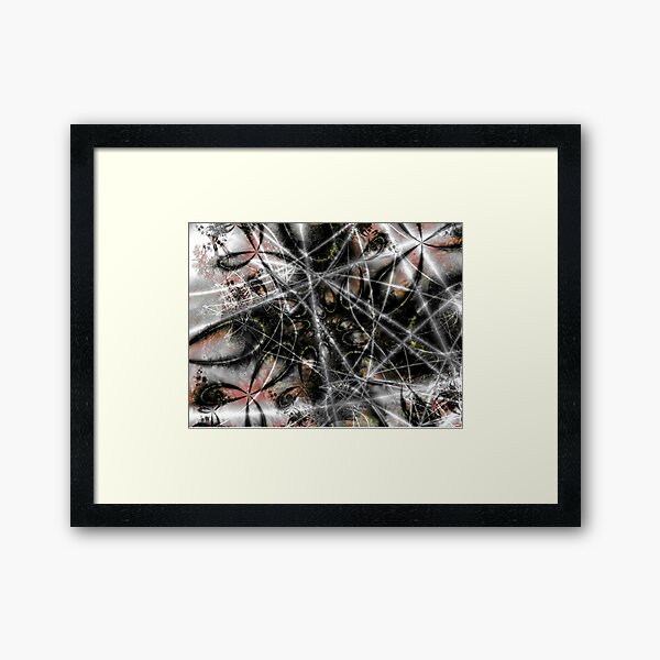 Spider Web Framed Art Print